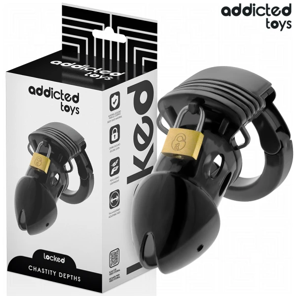 Addicted Toys Locked Keuschheitskäfig Chastity Depths 7,5 cm