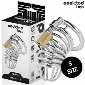 Addicted Toys Locked Metal Penis Cage Size S 4 cm