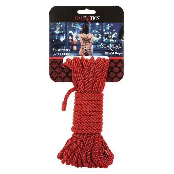 Calexotics Scandal RED BDSM-touw 10 m voor bondage-spelletjes