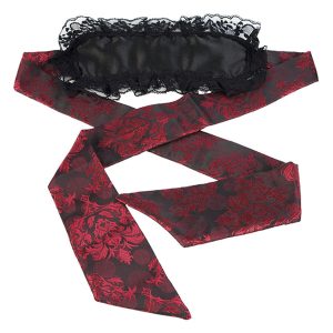 Calexotics Scandal Augenmaske aus Brokat rot-schwarz Calexotics Scandal Augenmaske aus Brokat rot-schwarz – Bild 1