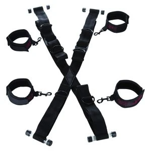 Calexotics Scandal Cross-shaped Door Handcuffs Restraint Set