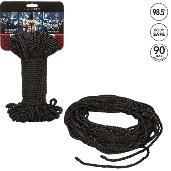 Calexotics Scandal BDSM-Seil 30 m schwarz