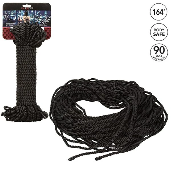 Calexotics Scandal BDSM-touw 30 meter, zwart