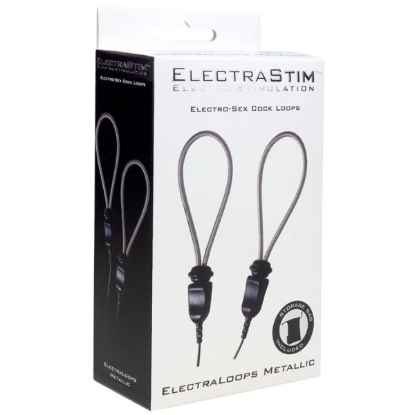 Electrastim ElectraLoops verstelbare E-Stim Penisringen van metaal, 2-stuks