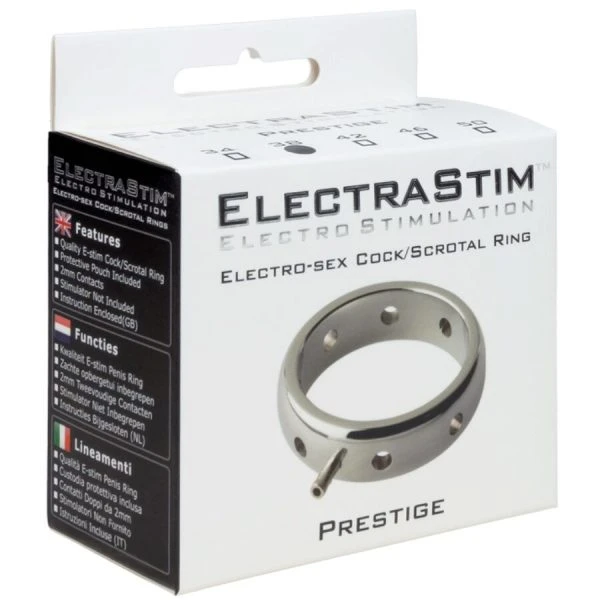 Electrastim Prestige Elektro-Penisring van RVS 42 mm