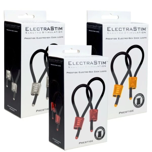 Electrastim Prestige Electra Loops verstelbare elektro-cockringen rood