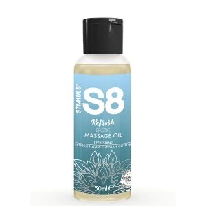 Stimul8 S8 Refresh Massageolie met Egyptisch katoen 50 ml