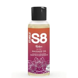 Stimul8 S8 Relax Massageolie Groene Thee & Sering 50 ml
