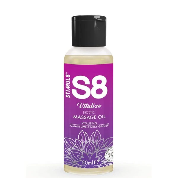 Stimul8 S8 Vitaliserende Massageolie Limoen & Gember 50 ml