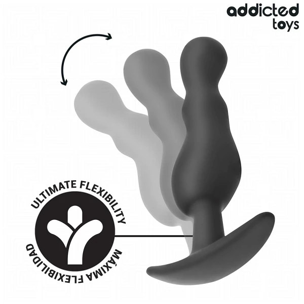 Addicted Toys Analplug-Set 3-teilig mit Silikon, klein bis groß