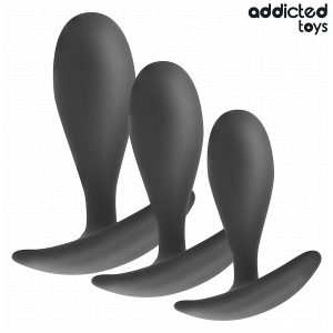 Addicted Toys 3er-Set Anaalpluggen van medisch siliconen, klein tot groot Addicted Toys 3er-Set Anaalpluggen van medisch siliconen, klein tot groot - Afbeelding 2
