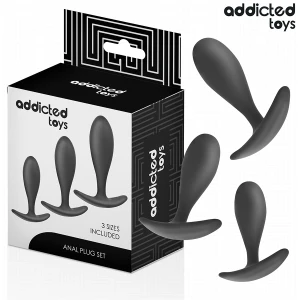 Addicted Toys 3er-Set Analplugs aus medizinischem Silikon, klein bis groß