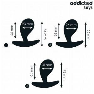 Addicted Toys Anaalplugset 3-delig voor beginners tot gevorderden Addicted Toys Anaalplugset 3-delig voor beginners tot gevorderden - Afbeelding 4