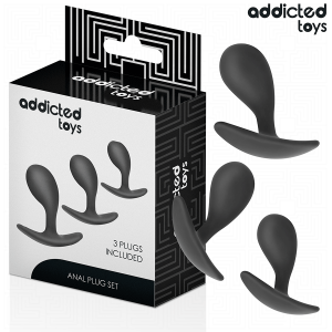 Addicted Toys Anaalplugset 3-delig voor beginners tot gevorderden Addicted Toys Anaalplugset 3-delig voor beginners tot gevorderden - Afbeelding 1