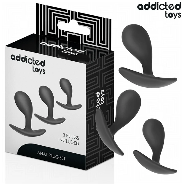 Addicted Toys Anaalplugset 3-delig voor beginners tot gevorderden