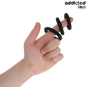 Addicted Toys Penisring-set met drie maten Addicted Toys Penisring-set met drie maten - Afbeelding 2
