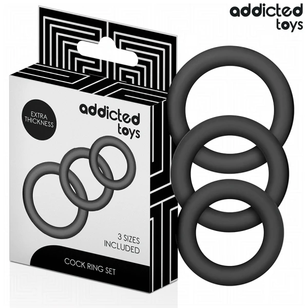 Addicted Toys Penisring-set met drie maten
