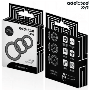 Addicted Toys Penisring-set met drie maten Addicted Toys Penisring-set met drie maten - Afbeelding 6