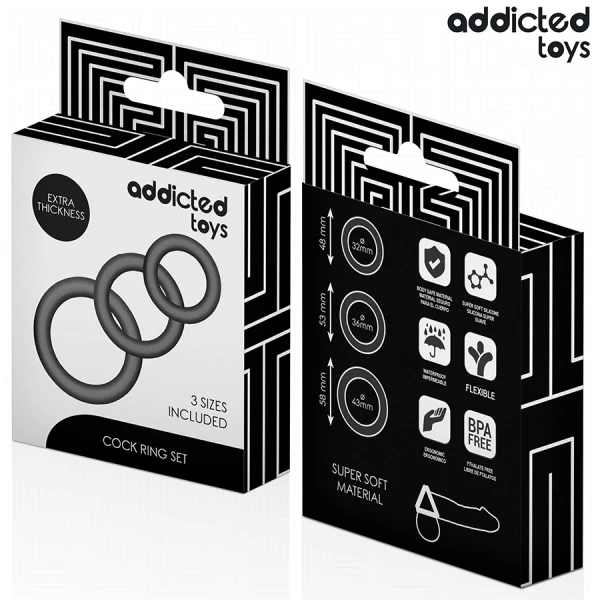 Addicted Toys Penisring-set met drie maten