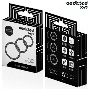 Addicted Toys Penisring-Set met drie maten Model 2 Addicted Toys Penisring-Set met drie maten Model 2 - Afbeelding 6