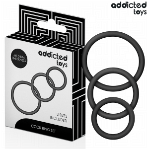 Addicted Toys Penisring-Set met drie maten Model 2 Addicted Toys Penisring-Set met drie maten Model 2 - Afbeelding 1