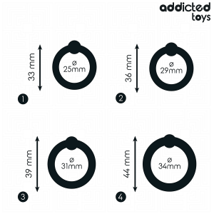 Addicted Toys Druckring-Set aus Silikon mit vier Größen Addicted Toys Druckring-Set aus Silikon mit vier Größen – Bild 4