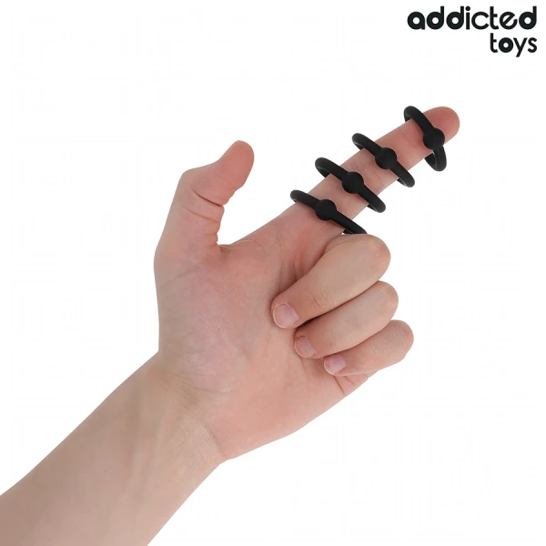 Addicted Toys Druckring-Set aus Silikon mit vier Größen