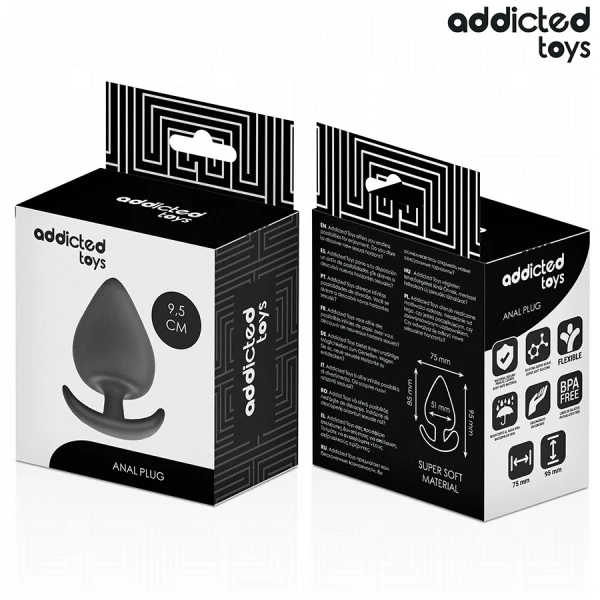 Addicted Toys Analplug XL 9,5 cm medical silicone Addicted Toys Analplug XL 9,5 cm medical silicone
