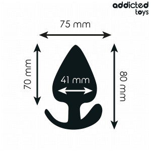 Addicted Toys Anaalplug van siliconen maat L 8 cm Addicted Toys Anaalplug van siliconen maat L 8 cm - Afbeelding 4