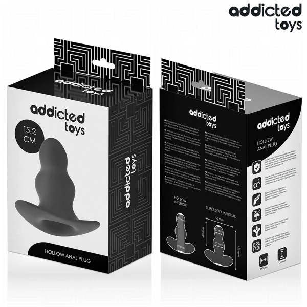 Addicted Toys Hollow Anal Plug XXL 15.2 cm for Deep Penetration