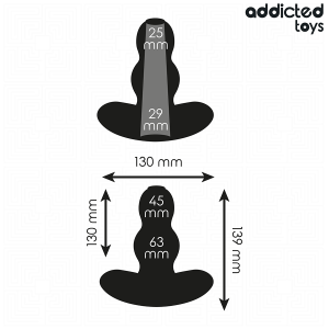 Addicted Toys Holle Anaalplug XL 13,9 cm Addicted Toys Holle Anaalplug XL 13,9 cm - Afbeelding 4