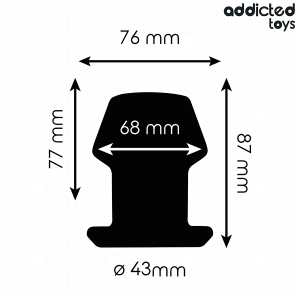 Addicted Toys Hohl-Analplug Extrem Maat M 8,7 cm Addicted Toys Hohl-Analplug Extrem Maat M 8,7 cm - Afbeelding 4