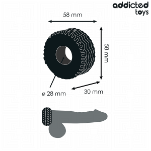 Addicted Toys Extra Dikke Cockring voor een stevige erectie 30mm Addicted Toys Extra Dikke Cockring voor een stevige erectie 30mm - Afbeelding 4