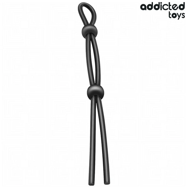 Addicted Toys Siliconen Penisring met Dubbele Lus, verstelbaar Addicted Toys Siliconen Penisring met Dubbele Lus, verstelbaar