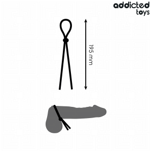 Addicted Toys Silicone Penisring met Enkele Lus, 195 mm Addicted Toys Silicone Penisring met Enkele Lus, 195 mm - Afbeelding 4