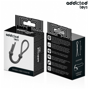 Addicted Toys Siliconen Penisring met Dubbele Lus, verstelbaar Addicted Toys Siliconen Penisring met Dubbele Lus, verstelbaar - Afbeelding 7