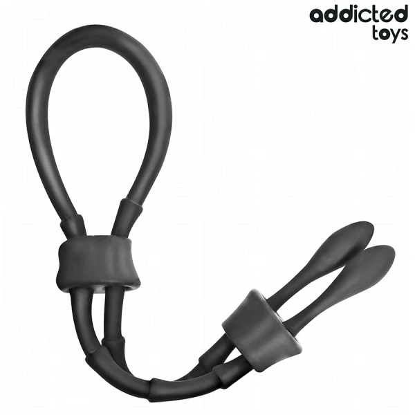 Addicted Toys Silicone Penisring met Bal, verstelbaar