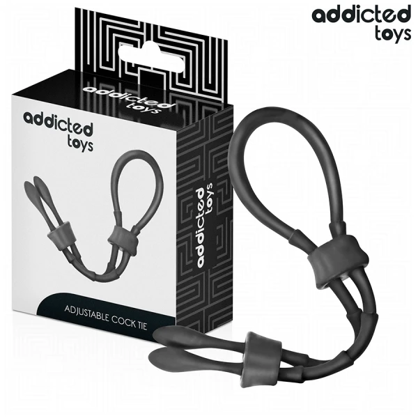 Addicted Toys Silicone Penisring met Bal, verstelbaar