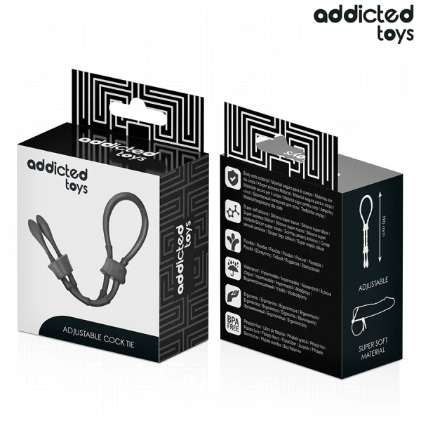 Addicted Toys Silicone Penisring met Bal, verstelbaar