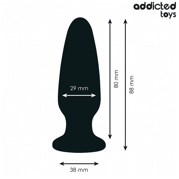 Addicted Toys Anal Plug with Jewel Size S 8.8 cm