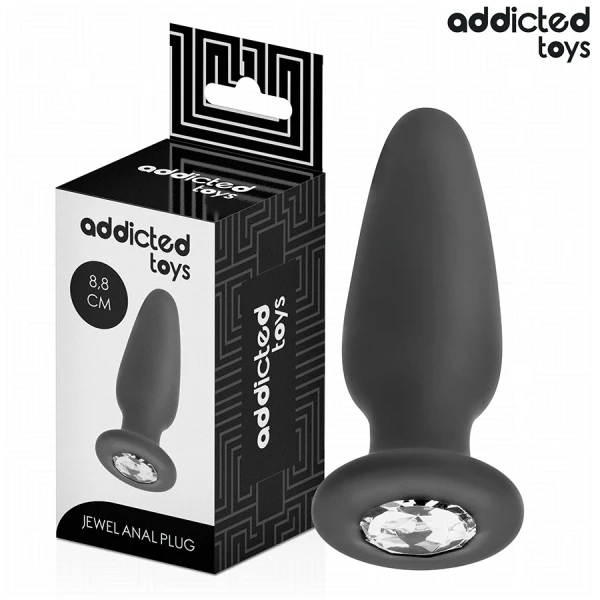 Addicted Toys Anal Plug with Jewel Size S 8.8 cm