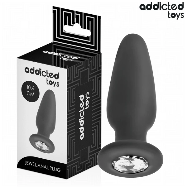 img_209078_cc7723ea833520a5225ff25fcf8d3987_1.png Addicted Toys Analplug mit Juwel Größe M 10,4 cm