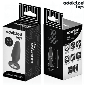 Addicted Toys Analplug mit Juwel Größe M 10,4 cm Addicted Toys Analplug mit Juwel Größe M 10,4 cm – Bild 6