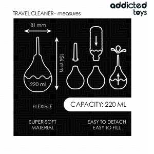 Addicted Toys Analdusche Travel Anal Cleaner Maat L 220 ml Addicted Toys Analdusche Travel Anal Cleaner Maat L 220 ml - Afbeelding 5