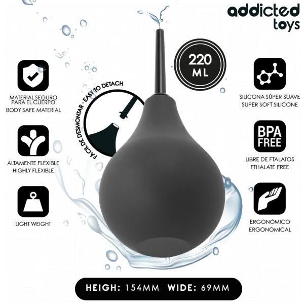 Addicted Toys Analdusche Travel Anal Cleaner Maat L 220 ml