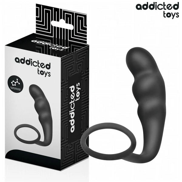 Addicted Toys Anaalplug met Ring Model 4 van medisch siliconen