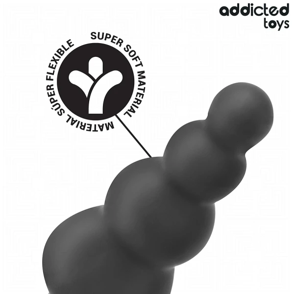 Addicted Toys Anaalplug met Ring Model 5, medisch siliconen