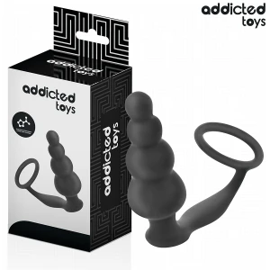 Addicted Toys Analplug mit Ring Modell 5, medizinisches Silikon