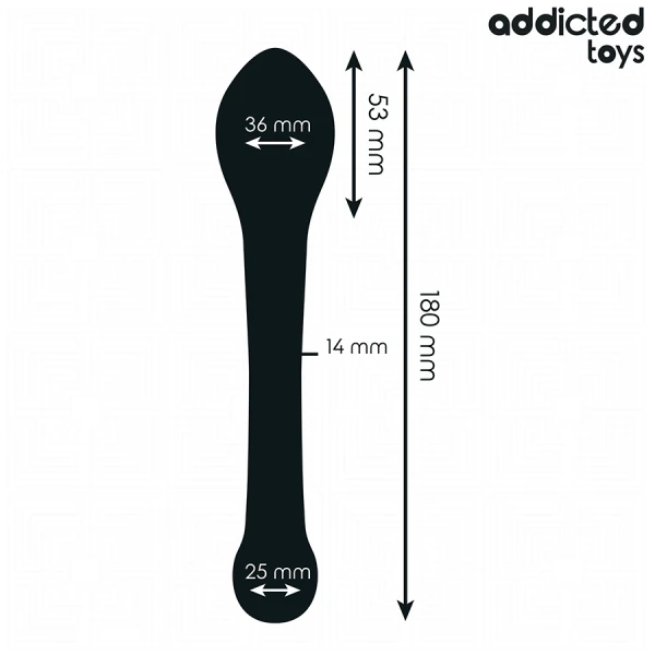 Addicted Toys Analplug aus Silikon 18 cm mit progressiver Dicke