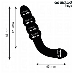 Addicted Toys Doppelmassager Anaalplug met progressieve ballen, 16,5 cm Addicted Toys Doppelmassager Anaalplug met progressieve ballen, 16,5 cm - Afbeelding 4